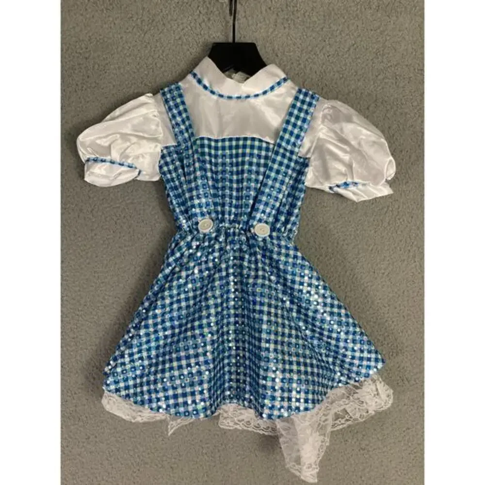 Rubies Girls Dorothy Costume Dress Size 4 Blue Wizard of Oz Party‎ Outfit